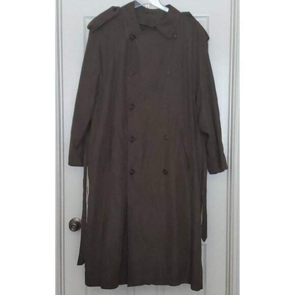 London Fog Double Breasted Trench Coat 42R